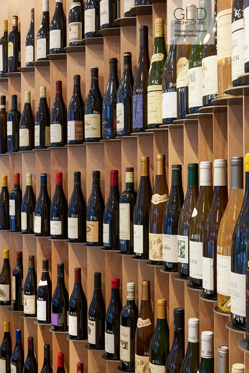 Label forward, floor to ceiling.